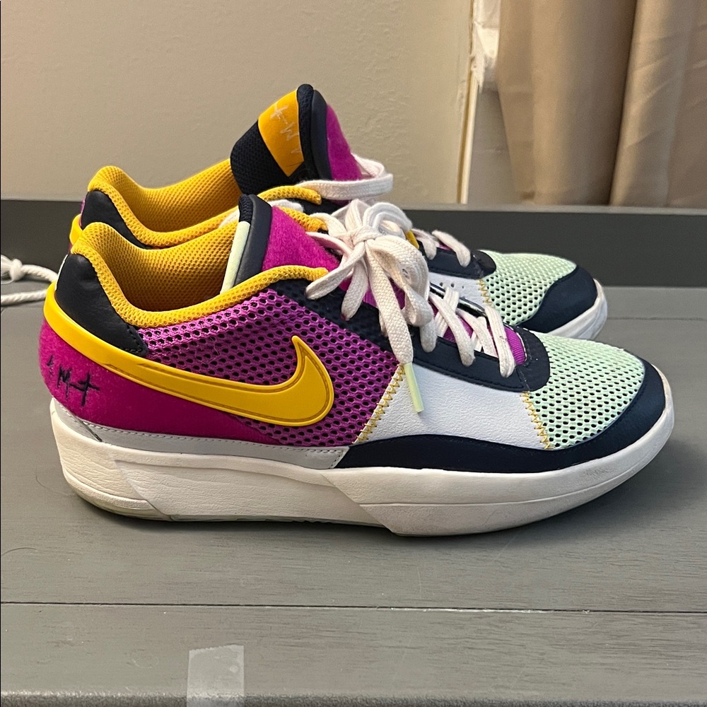 Nike Kids Sneakers - Pink, Yellow, Navy, White JA Morant